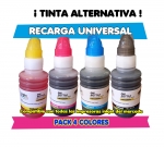 imagen COLOR PACK TINTA UNIVERSALES PARA IMPRESORAS CANON / HP / BROTHER 100CC